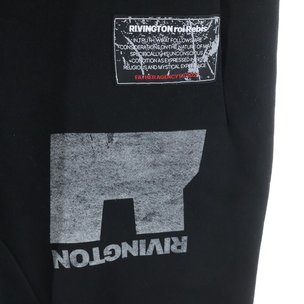RRR-123(アールアールアール123) Heritage ダメージ加工トラックパンツ ブラック