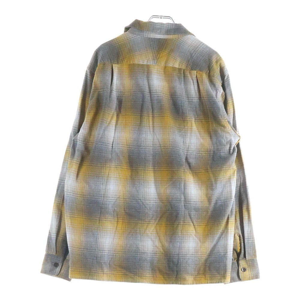 PENDLETON(ペンドルトン) オンブレチェック ボード 長袖シャツ グレー/イエロー