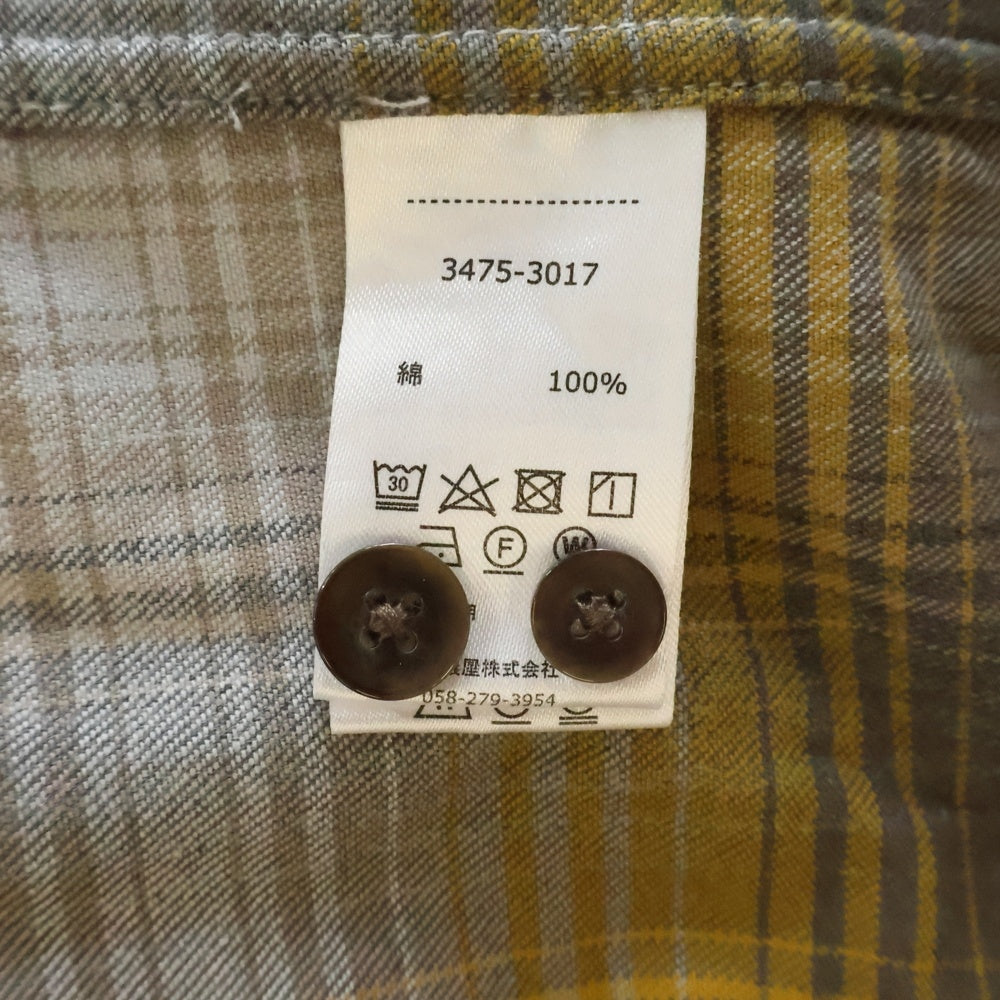 PENDLETON(ペンドルトン) オンブレチェック ボード 長袖シャツ グレー/イエロー