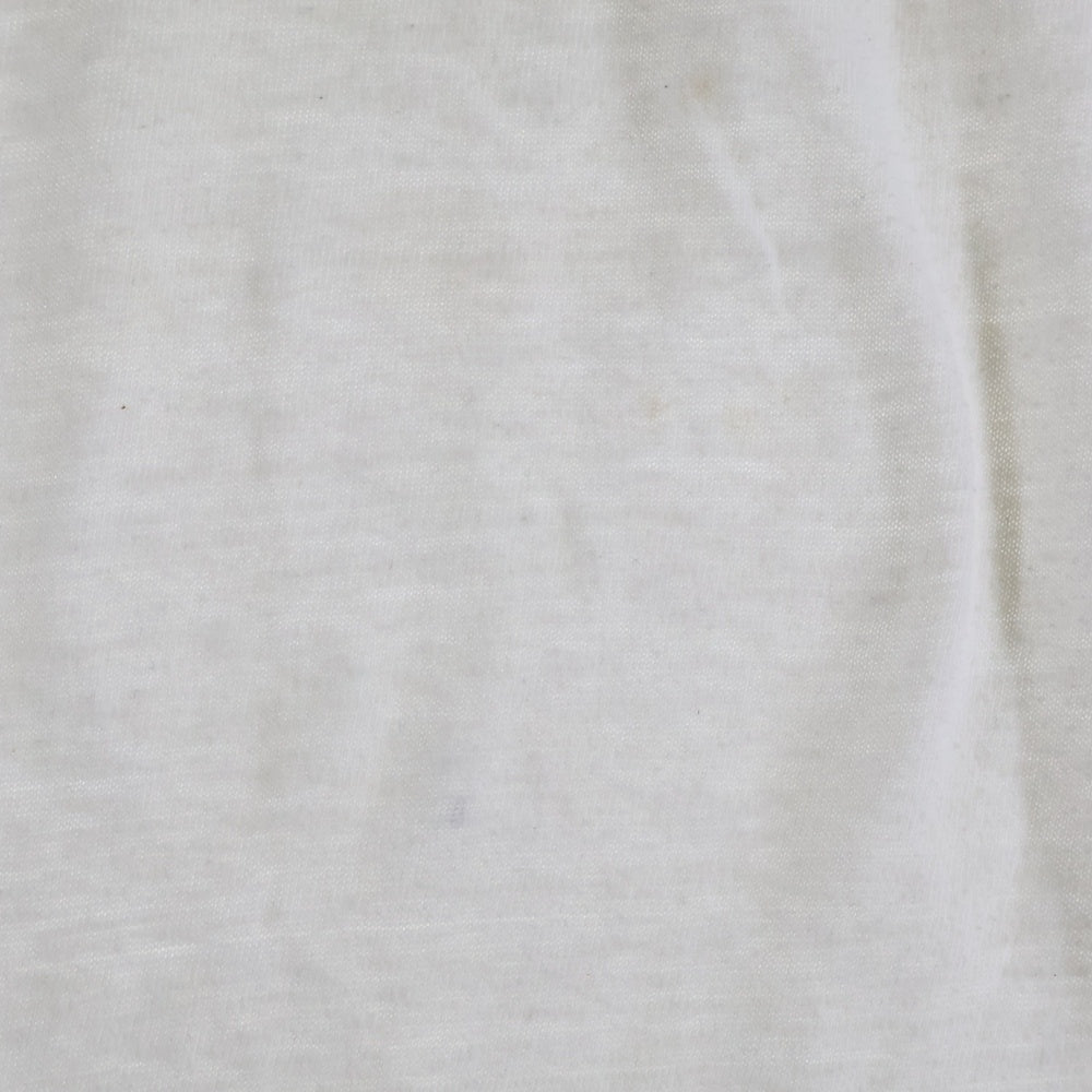 NO BRAND(ノーブランド) フロントプリント ラグラン Tシャツ カットソー ブラック/ホワイト