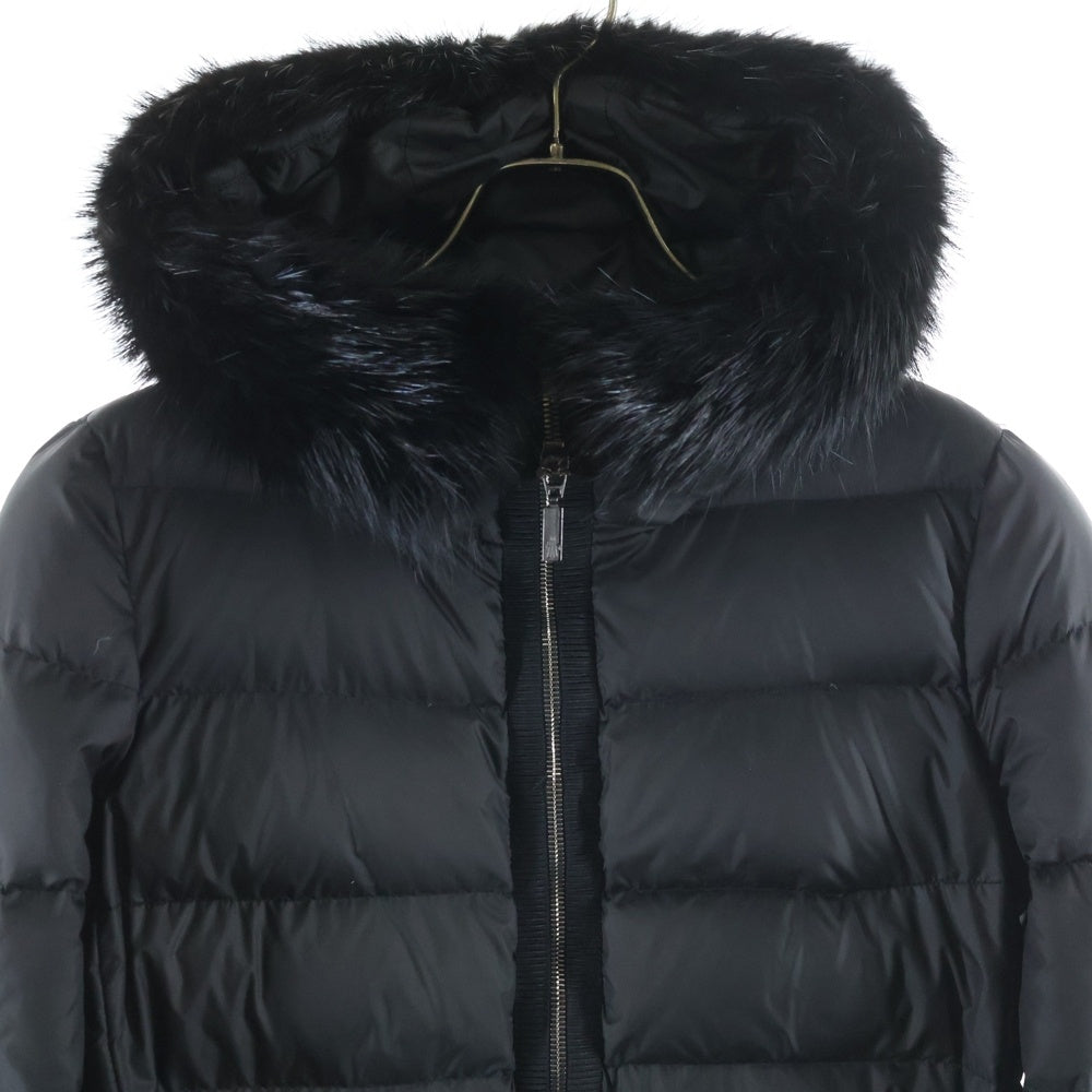 MONCLER(モンクレール) FABREFUR ダウンコート アウター レディース ブラック