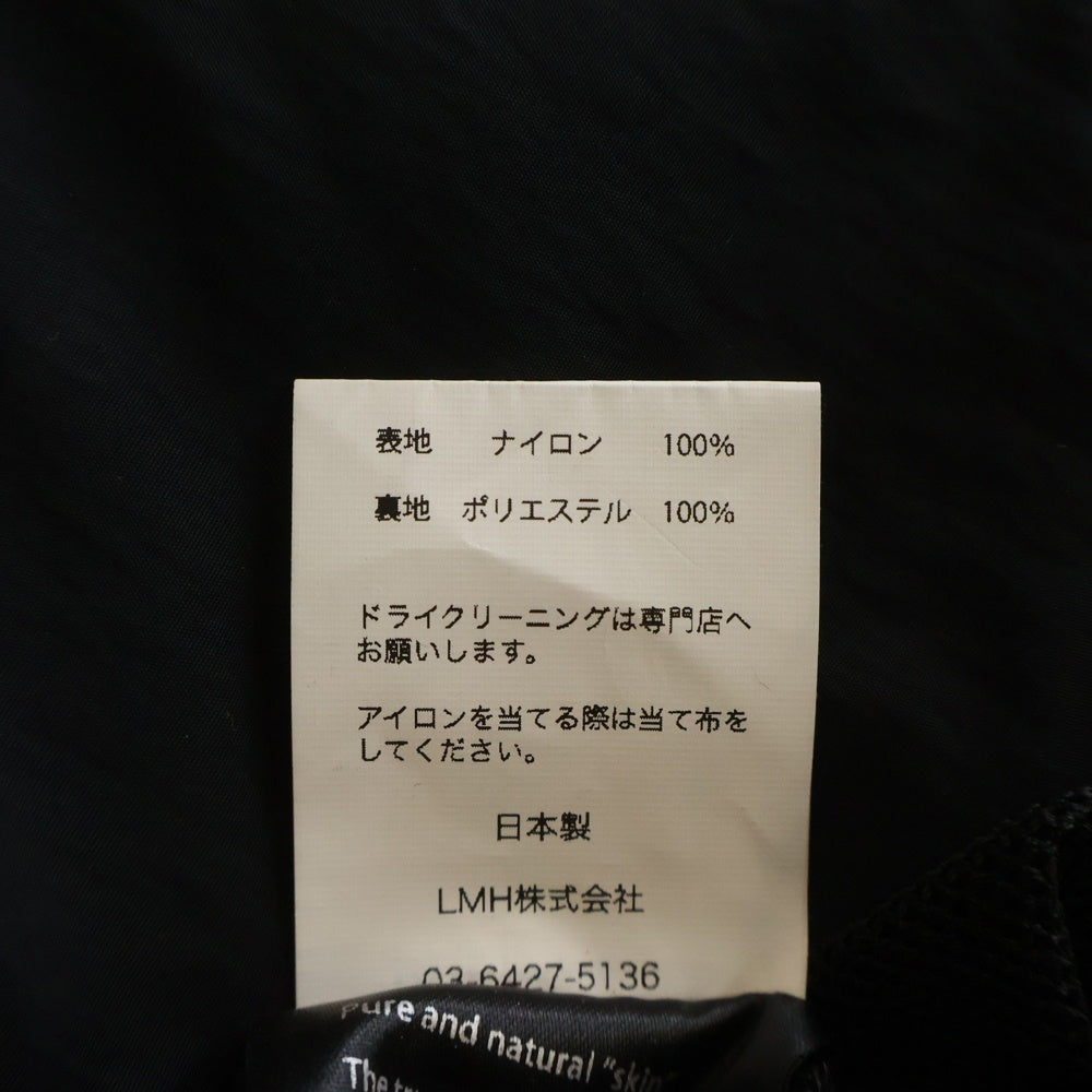 VAINL ARCHIVE(バイナルアーカイブ) スタンドカラーラグランスリーブナイロンブルゾン ジャケット ブラック VAH002