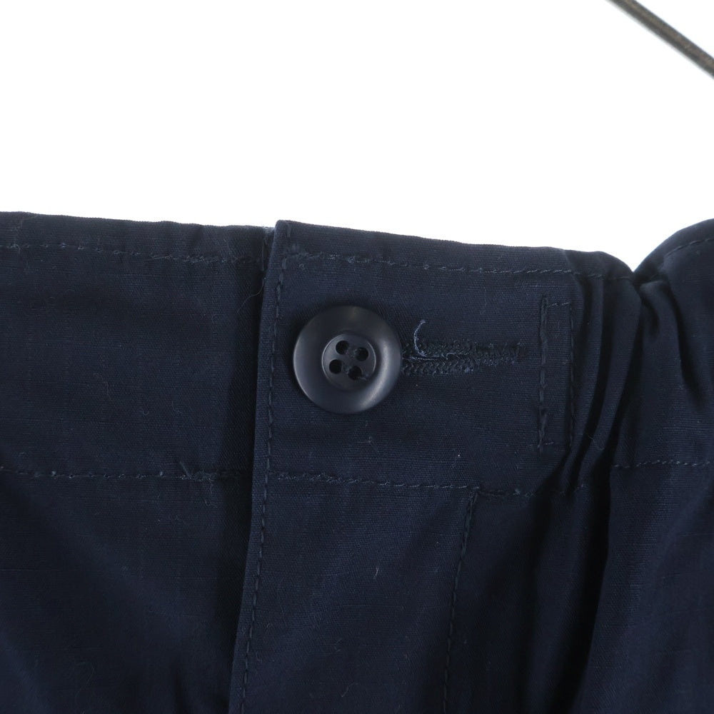 BLACK COMME des GARCONS(ブラックコムデギャルソン) 22SS 綿リップストップ ハーフ ショートパンツ ショーツ ネイビー WI-P022