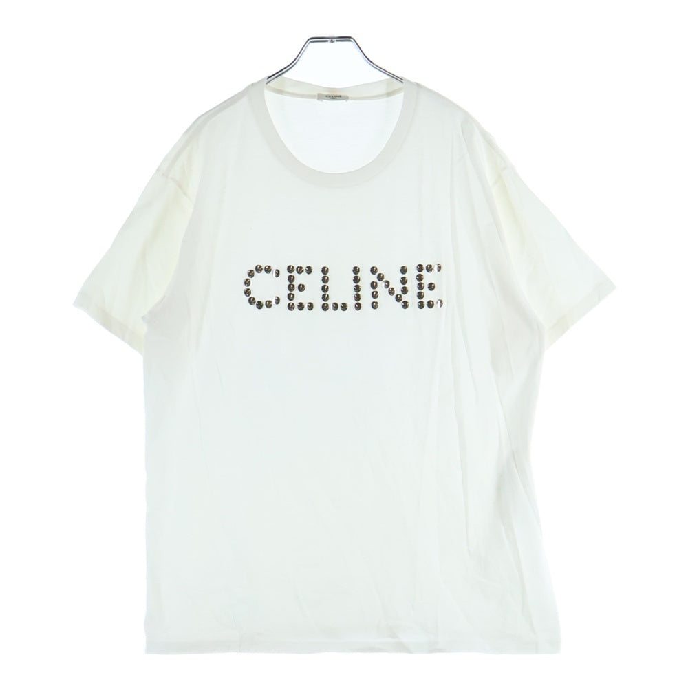 CELINE(セリーヌ) 22AW ルーズフィットロゴプリント半袖Tシャツ カットソー ブラック 2X681671Q