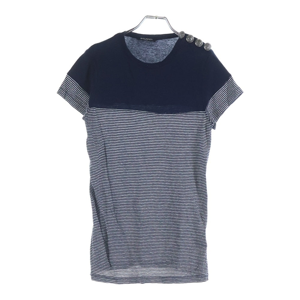 BALMAIN(バルマン) ボーダー Tシャツ ネイビー