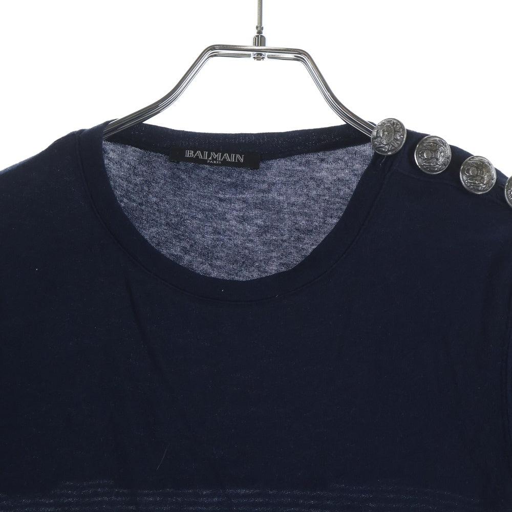 BALMAIN(バルマン) ボーダー Tシャツ ネイビー