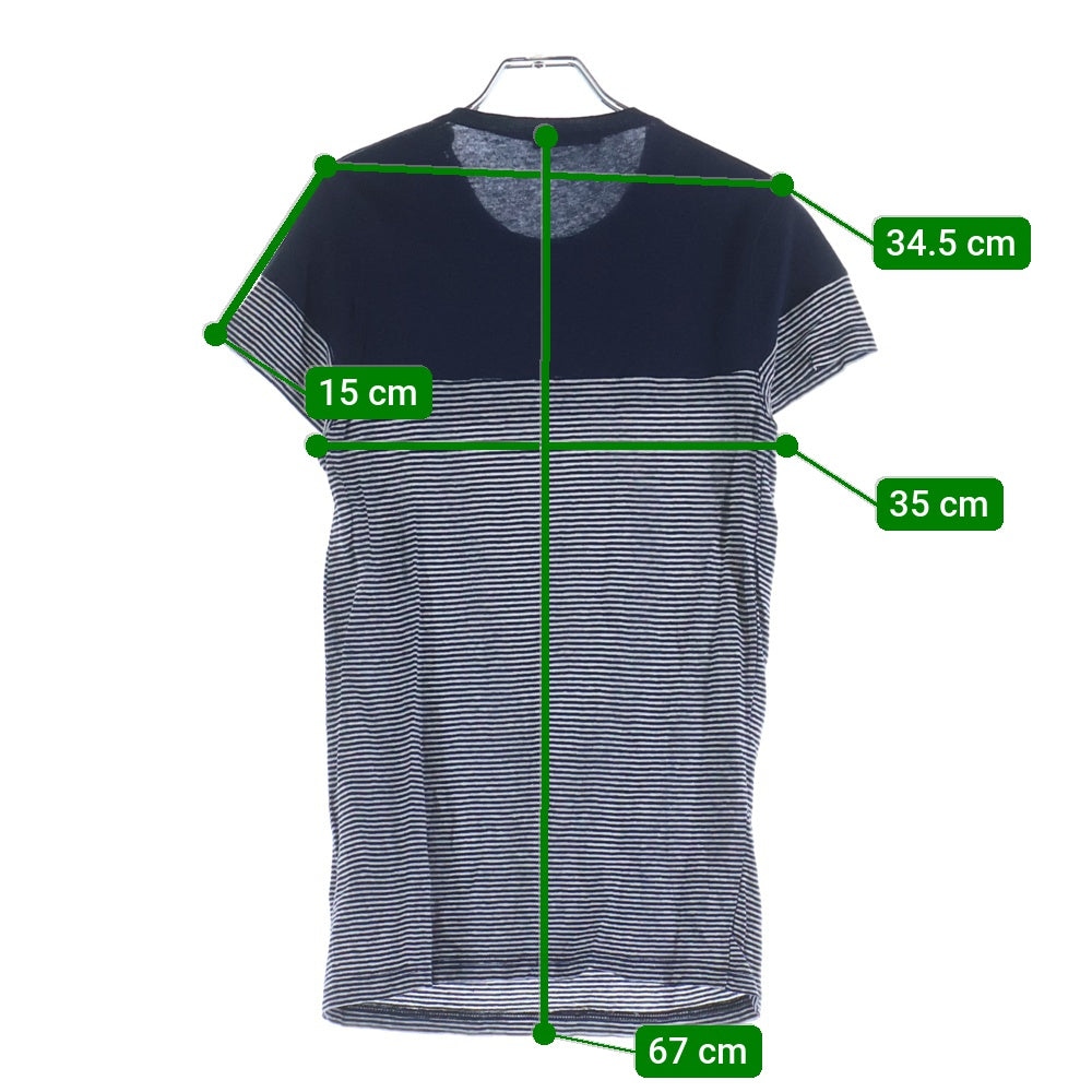 BALMAIN(バルマン) ボーダー Tシャツ ネイビー