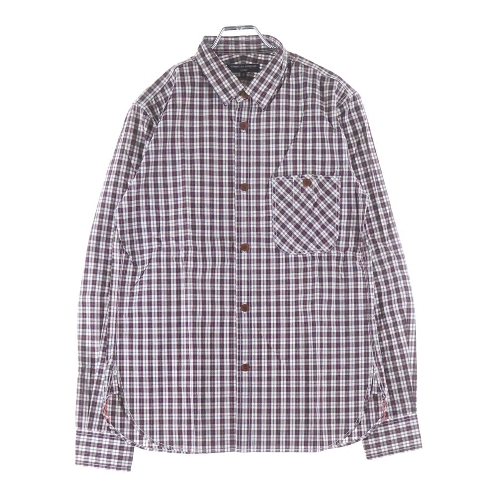 BLACK COMME des GARCONS(ブラックコムデギャルソン) 12AW 長袖チェックシャツ HJ-B003