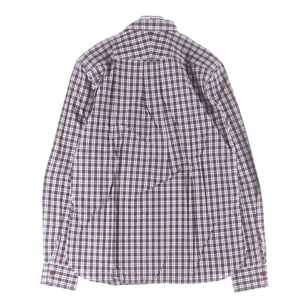 BLACK COMME des GARCONS(ブラックコムデギャルソン) 12AW 長袖チェックシャツ HJ-B003