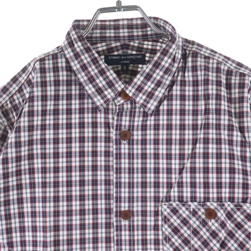 BLACK COMME des GARCONS(ブラックコムデギャルソン) 12AW 長袖チェックシャツ HJ-B003