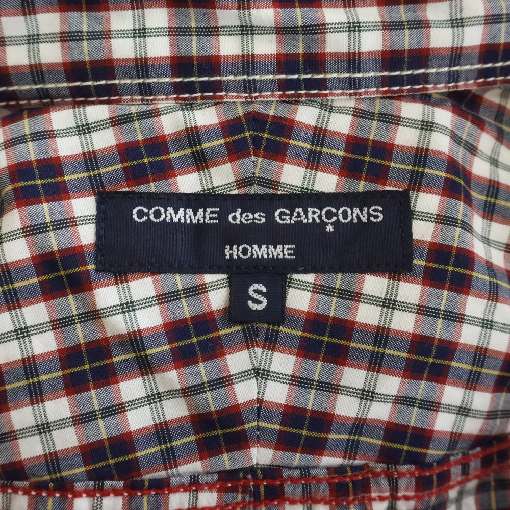 BLACK COMME des GARCONS(ブラックコムデギャルソン) 12AW 長袖チェックシャツ HJ-B003