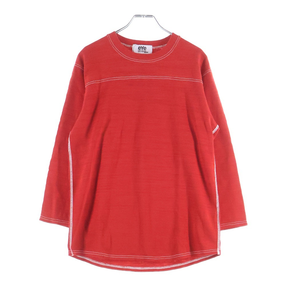 BLACK COMME des GARCONS(ブラックコムデギャルソン) 7分丈 Tシャツ レッド