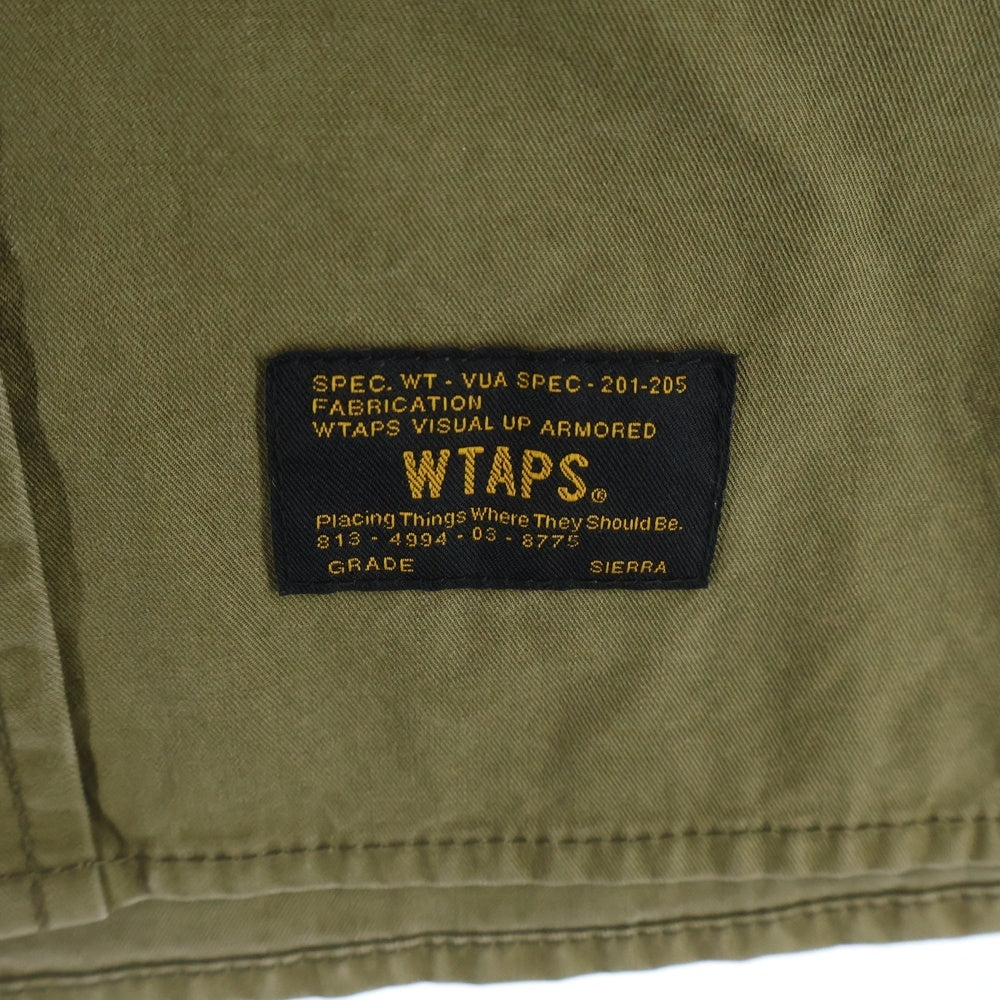 WTAPS(ダブルタップス) ワッペン付ミリタリーシャツジャケット カーキ 131LTDT-SHM02