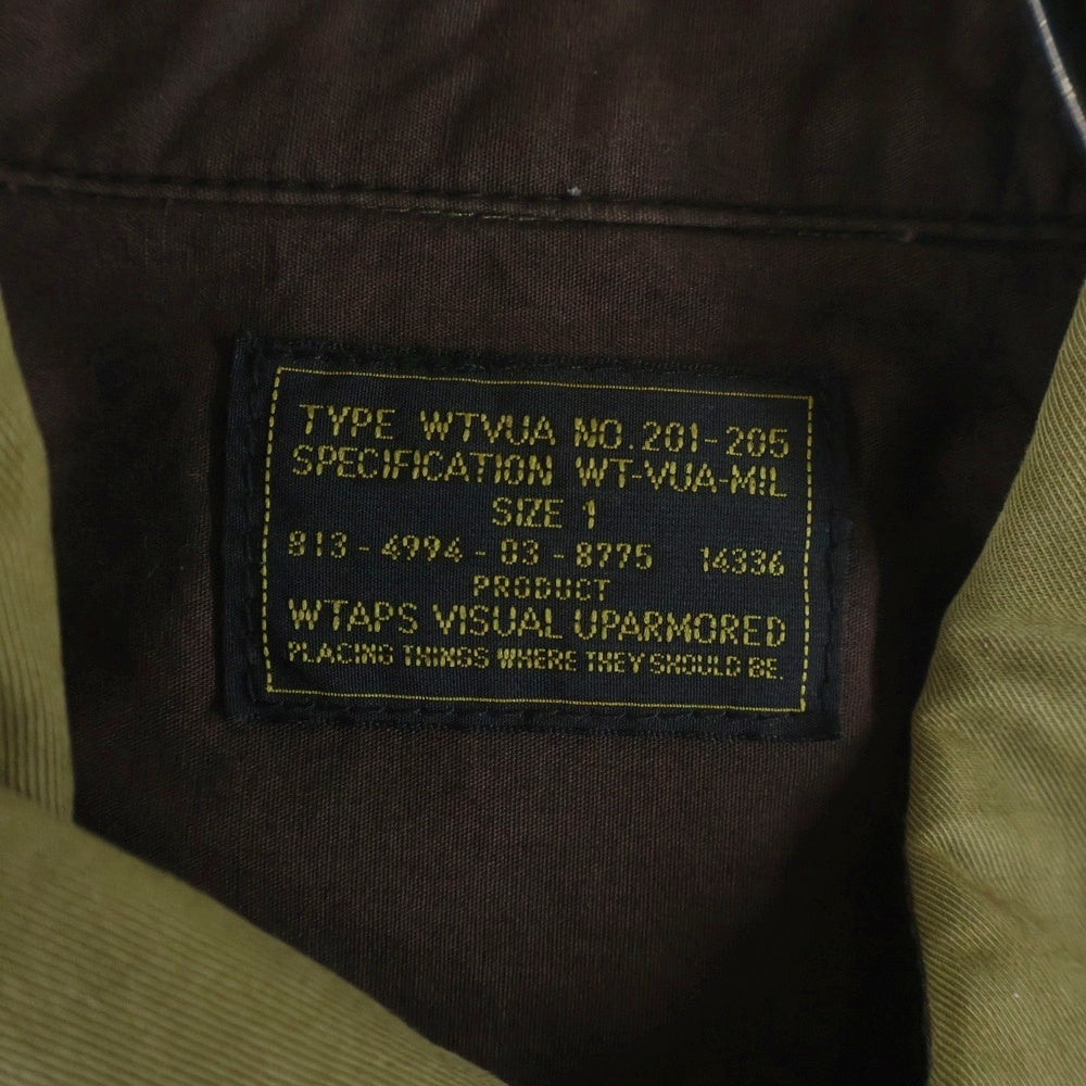 WTAPS(ダブルタップス) ワッペン付ミリタリーシャツジャケット カーキ 131LTDT-SHM02