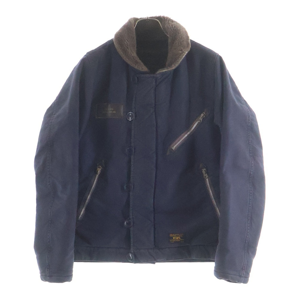 WTAPS(ダブルタップス) 襟ボアデッキジャケット ネイビー 122GWDT-JKM02