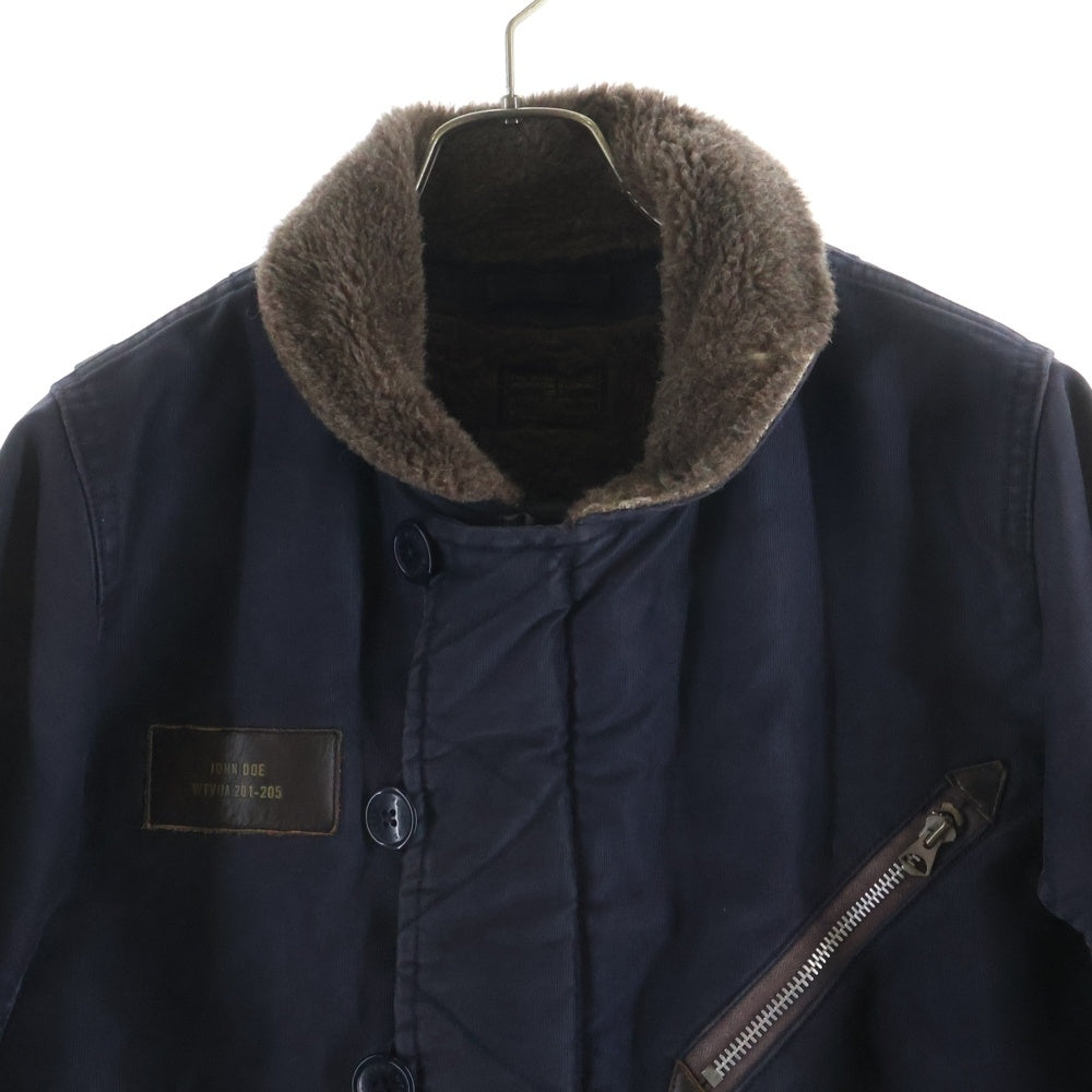 WTAPS(ダブルタップス) 襟ボアデッキジャケット ネイビー 122GWDT-JKM02