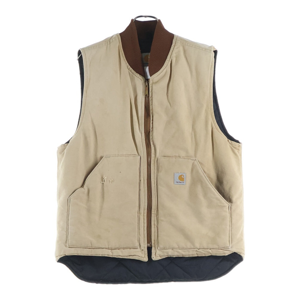 CARHARTT(カーハート) ダックベスト コットンジップアッブ ベージュ