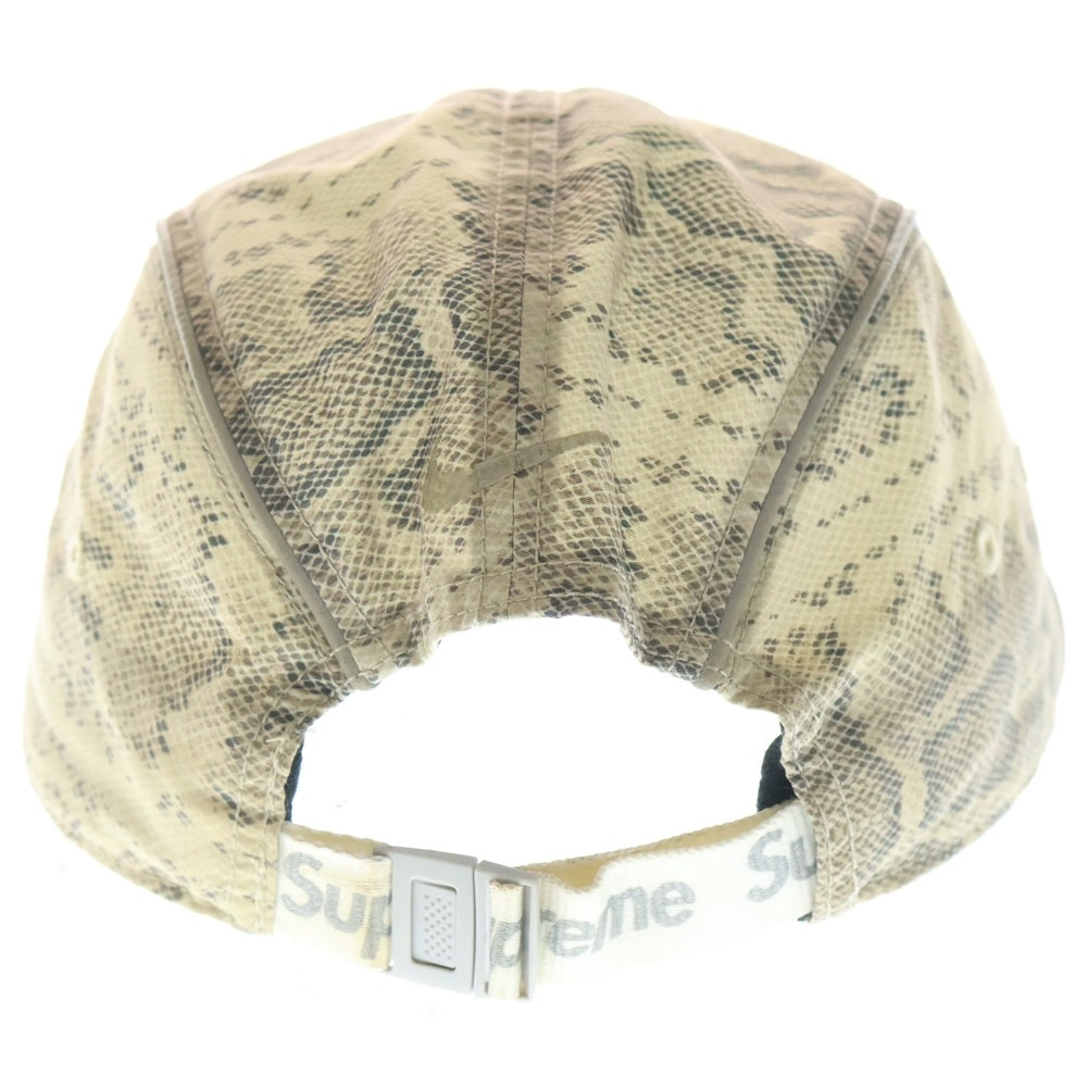 SUPREME(シュプリーム) ×Nike AirMax Running Hat パイソン柄キャンプキャップ ベージュ