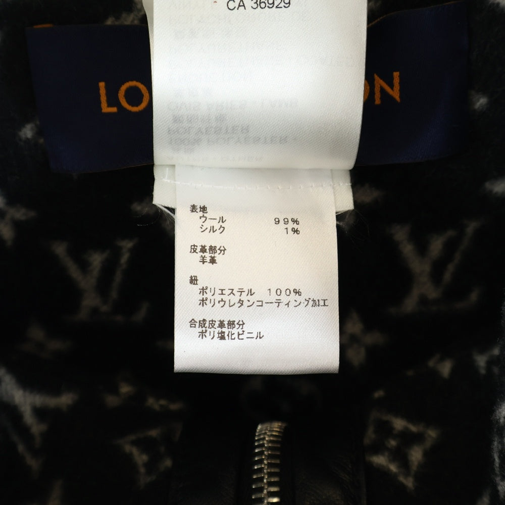 LOUIS VUITTON(ルイヴィトン) 20SS モノグラムライナーフーデッドケープ RW201W QWE FICO17 ブラック レディース
