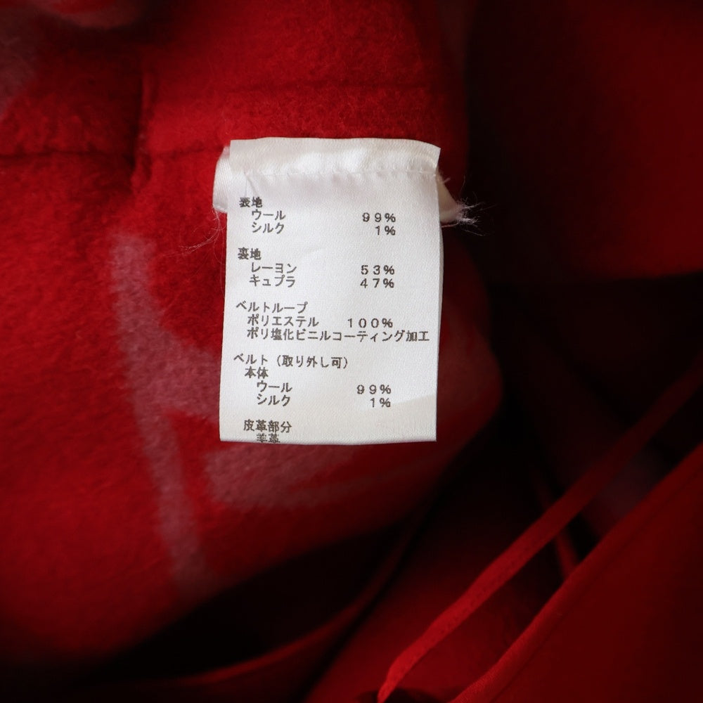 LOUIS VUITTON(ルイヴィトン) モノグラム メルトン ウール コート FJC012NUV レッド レディース