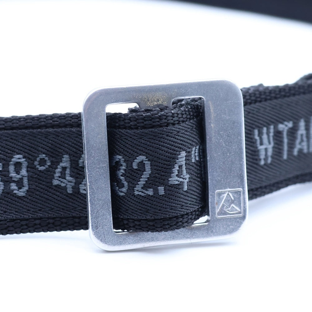 WTAPS(ダブルタップス) 21AW WEBBING BELT キャンバスベルト ブラック