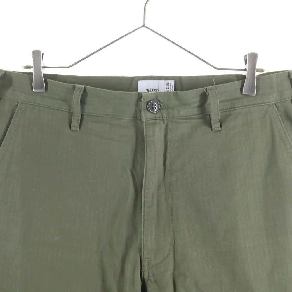 WTAPS(ダブルタップス) 20AW JUNGLE STOCK/ TROUSERS/NYCO.RIPSTOP.CORDURA 202WVDT-PTM01 ジャングルストックカーゴパンツ カーキ