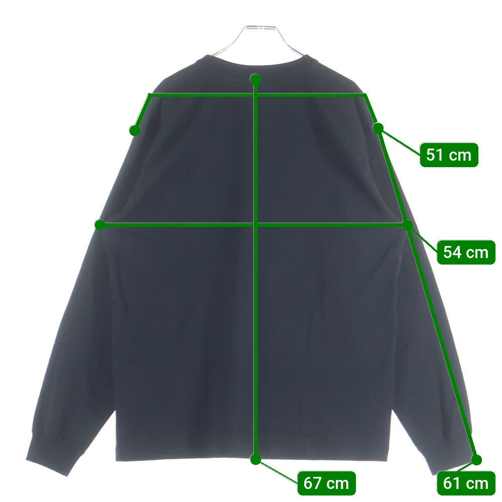 WTAPS(ダブルタップス) 21SS HOME BASE/LS/COPO 211ATDT-CSM06 ホームベース ロングスリーブ Tシャツ ブラック