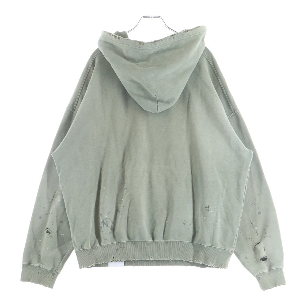 NEIGHBORHOOD(ネイバーフッド) 23SS DAMAGE SWEATPARKA LS ダメージ加工 スウェットパーカ プルオーバーパーカー フーデッド スウェットシャツ カーキ 231OKNH-CSM02
