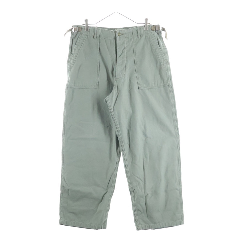 GOLD(ゴールド) LIGHT BACKSATIN UTILITY PANTS サイドアジャスターパンツカーキグリーン GL42273