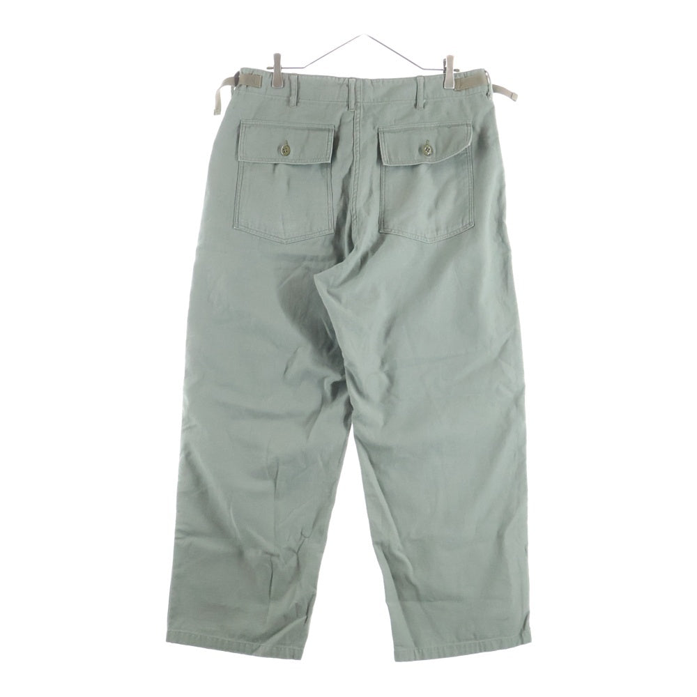 GOLD(ゴールド) LIGHT BACKSATIN UTILITY PANTS サイドアジャスターパンツカーキグリーン GL42273
