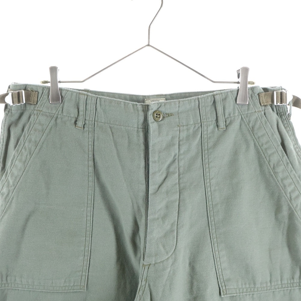 GOLD(ゴールド) LIGHT BACKSATIN UTILITY PANTS サイドアジャスターパンツカーキグリーン GL42273