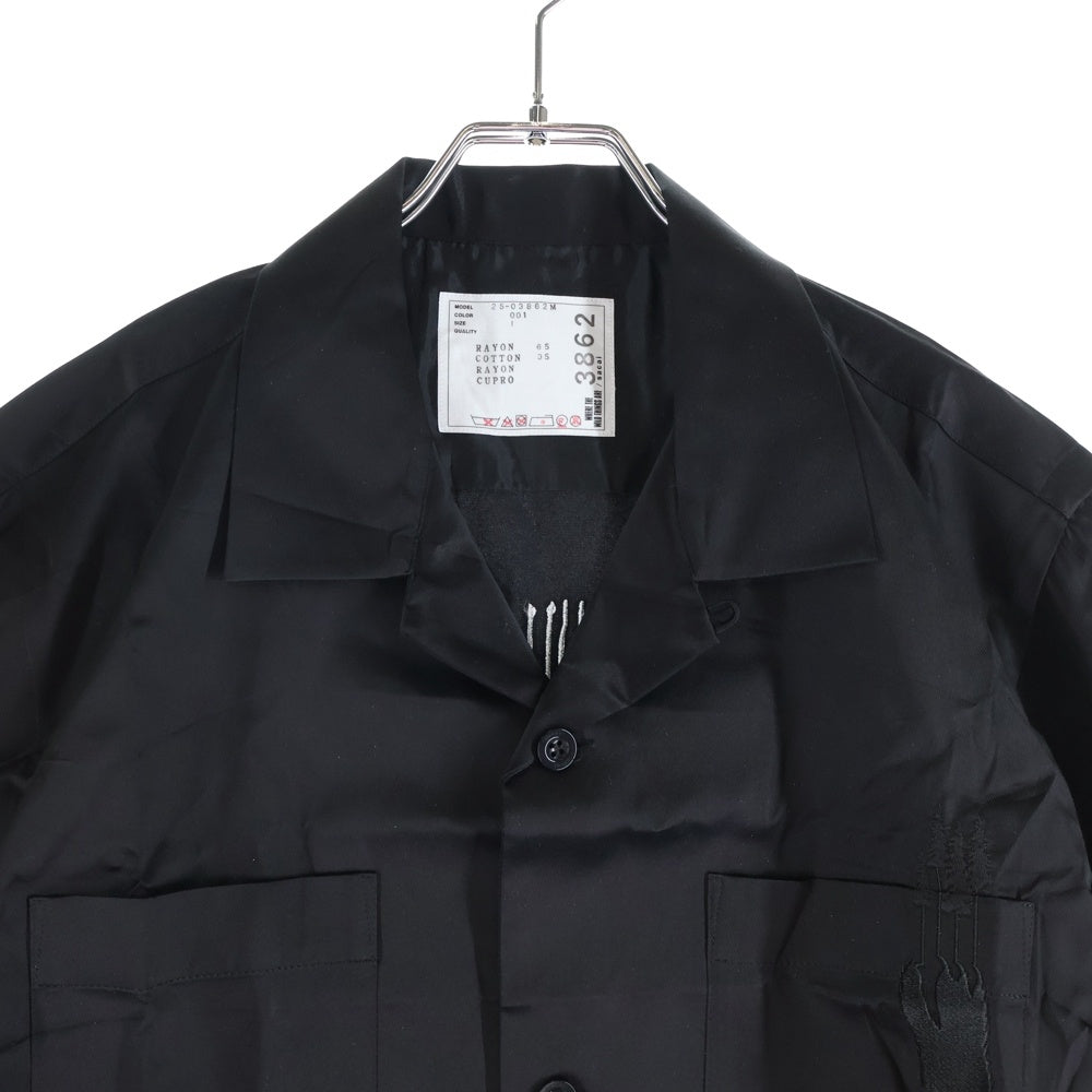 Sacai(サカイ) 25SS WHERE THE WILD THINGS ARE Shirt 半袖シャツ 25-03862M ブラック