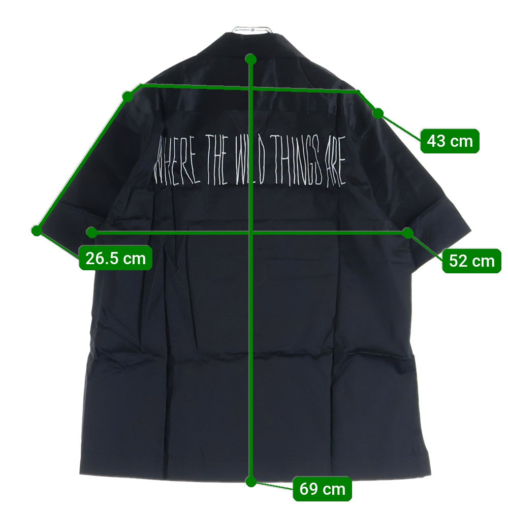 Sacai(サカイ) 25SS WHERE THE WILD THINGS ARE Shirt 半袖シャツ 25-03862M ブラック