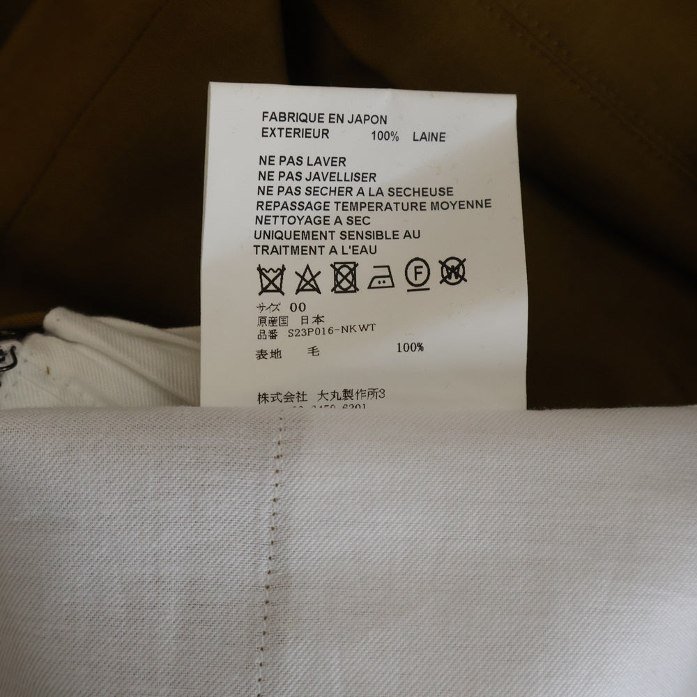 OVERCOAT(オーバーコート) ウール スラックスパンツ 23P016-NKWT ブラウン