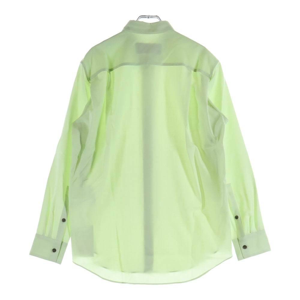 OVERCOAT(オーバーコート) 長袖ウールシャツ ライトグリーン 23T01-NKWS