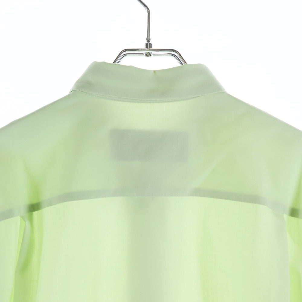 OVERCOAT(オーバーコート) 長袖ウールシャツ ライトグリーン 23T01-NKWS