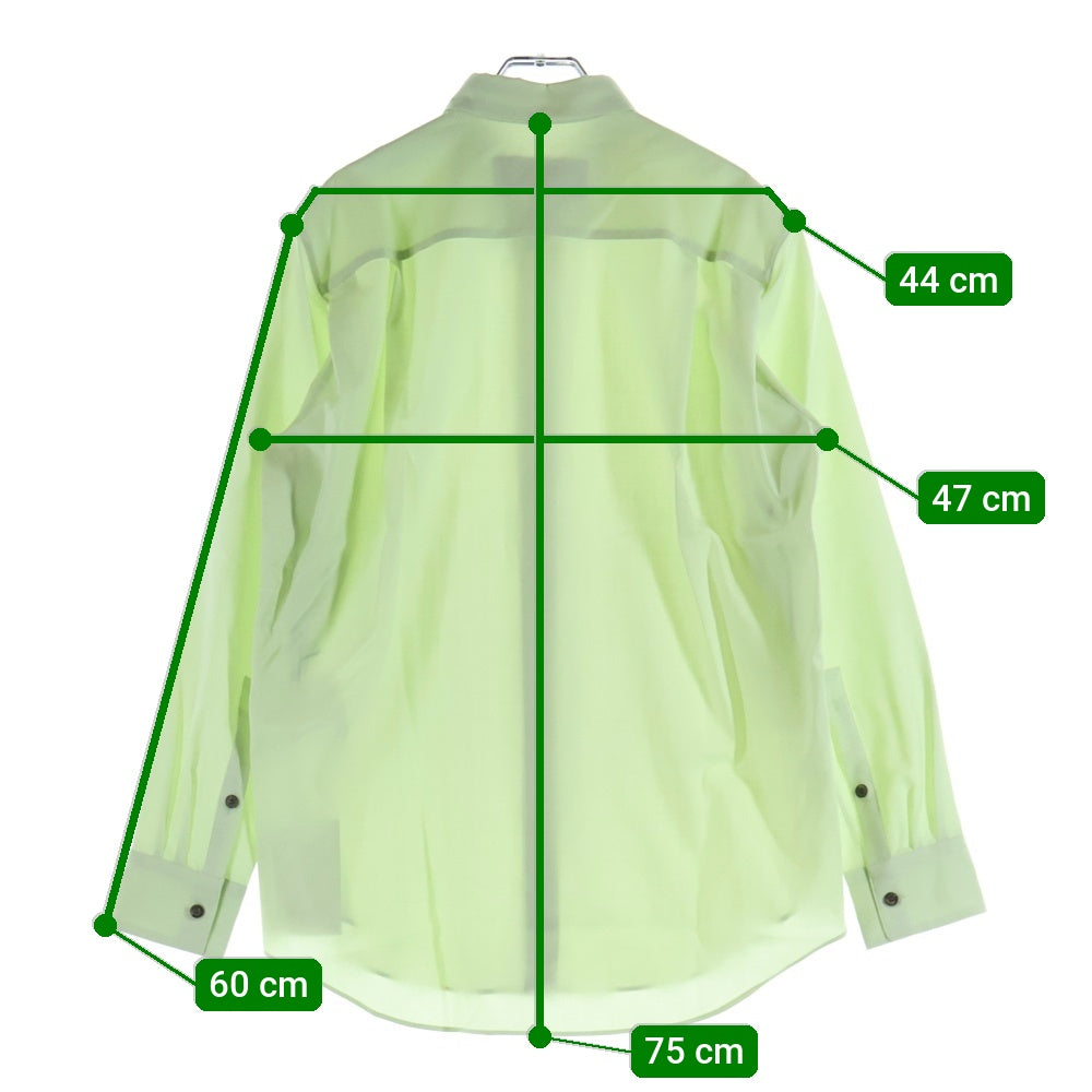 OVERCOAT(オーバーコート) 長袖ウールシャツ ライトグリーン 23T01-NKWS