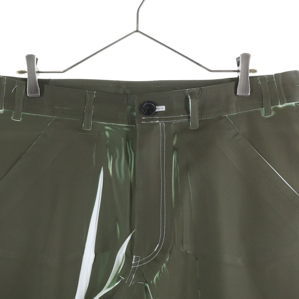COMME des GARCONS(コムデギャルソン) 25SS Overprint Pants オーバープリント パンツ カーキ FO-P503