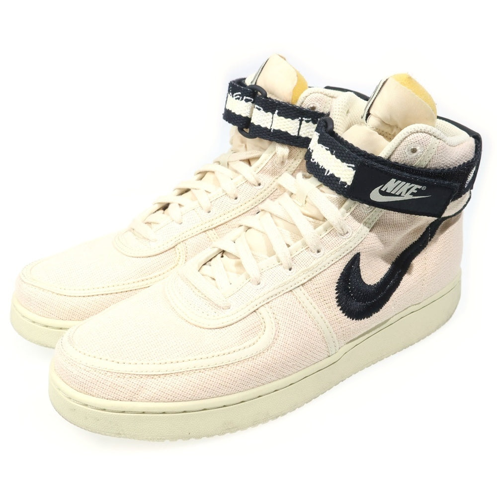 NIKE(ナイキ) ×STUSSY バンダル ハイカットスニーカー ベージュ US8.5/26.5 DX5425-200