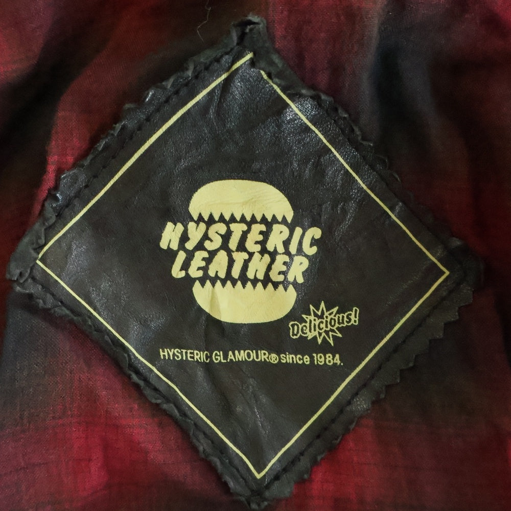 HYSTERIC GLAMOUR(ヒステリックグラマー) ダブルライダースジャケット 4LB-1972 ブラック