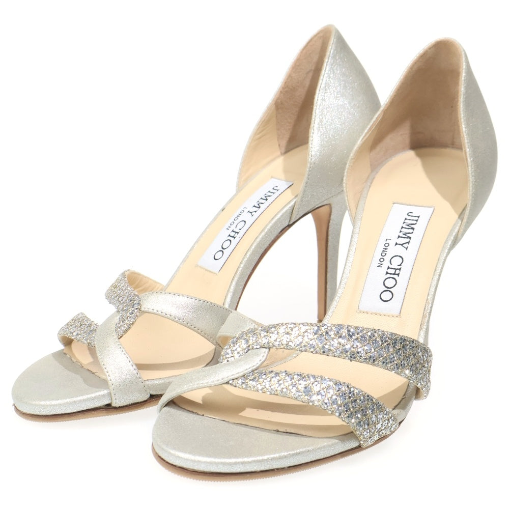 JIMMY CHOO(ジミーチュウ) ビジュー パンプス シルバー レディース