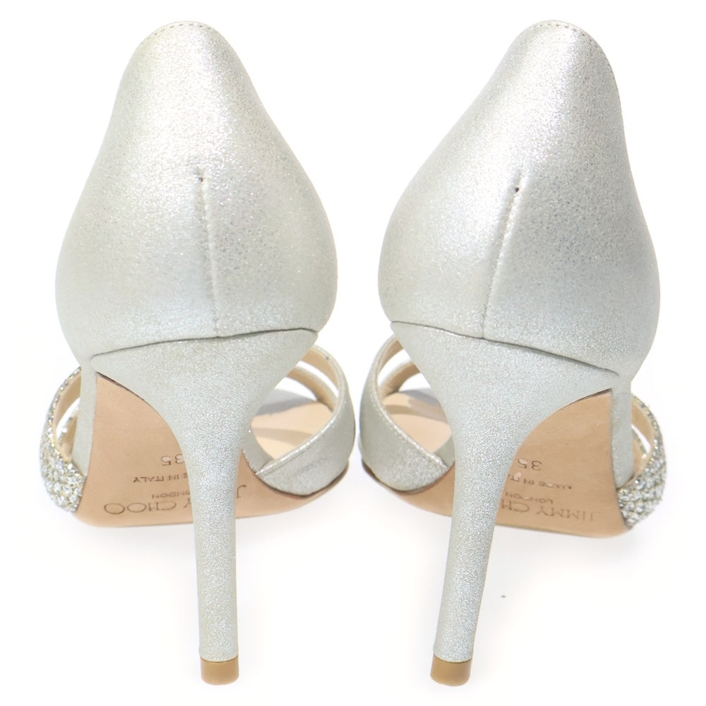 JIMMY CHOO(ジミーチュウ) ビジュー パンプス シルバー レディース
