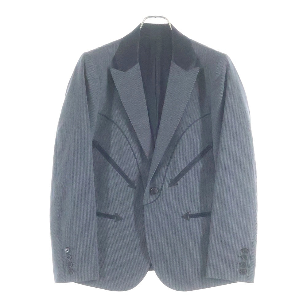 HYSTERIC GLAMOUR(ヒステリックグラマー) ストライプ総柄 テーラード