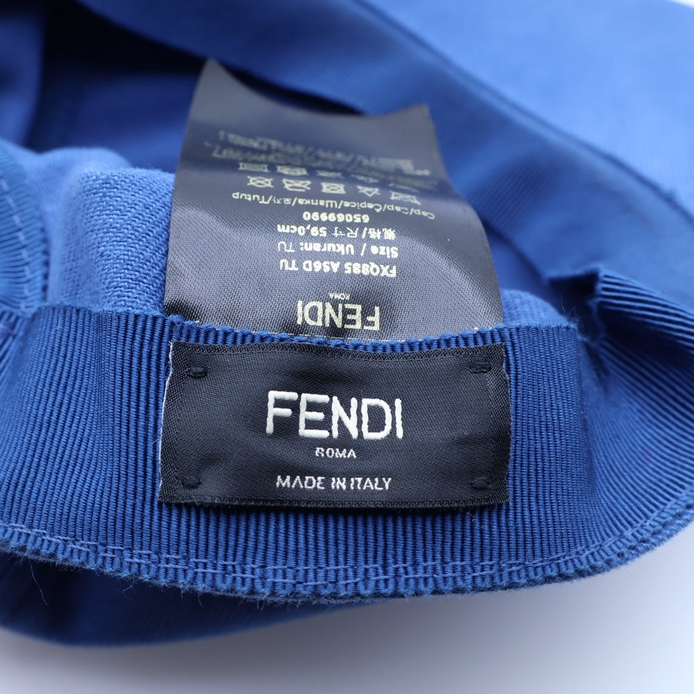 FENDI(フェンディ) ズッカロゴベースボールキャップ ブルー FXQ885 レディース
