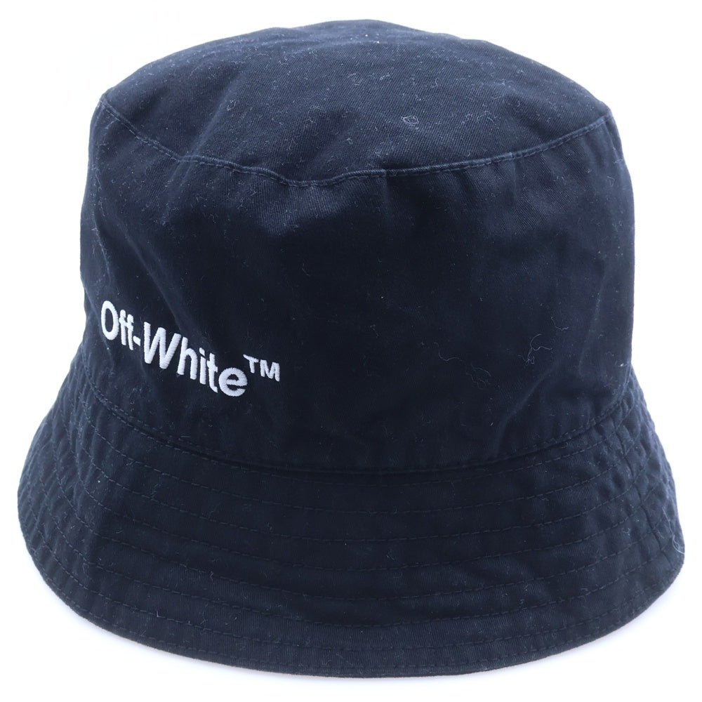 OFF-WHITE(オフホワイト) ロゴバケットハット ブラック