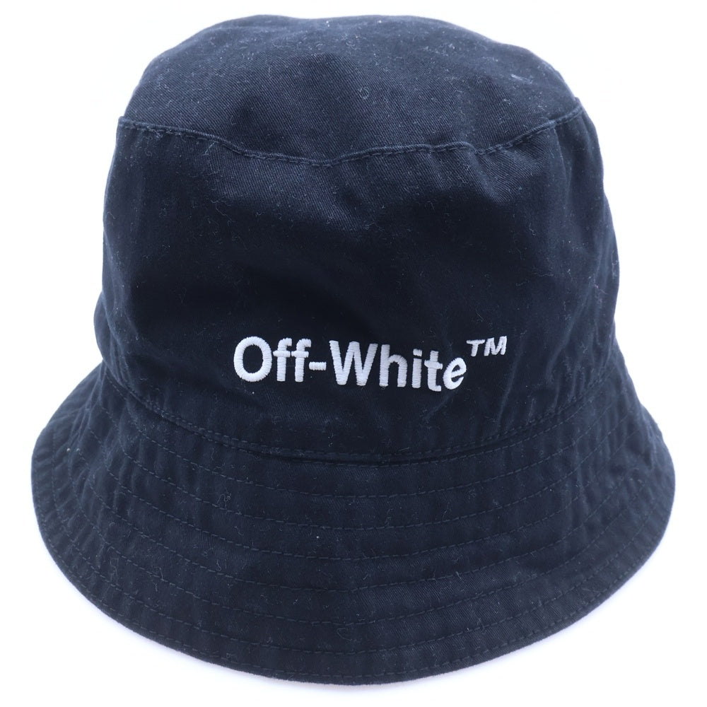 OFF-WHITE(オフホワイト) ロゴバケットハット ブラック