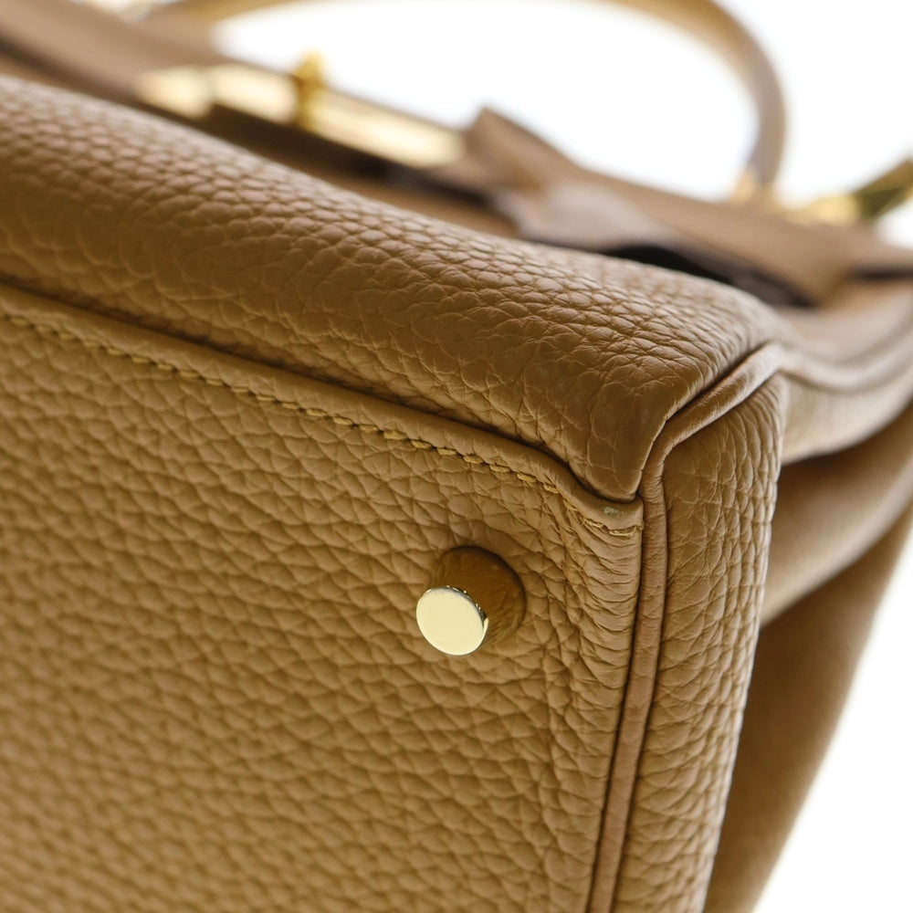 HERMES(エルメス) ケリー28 内縫い ビスキュイ トリヨン 2way ショルダーバッグ ハンドバッグ ゴールド金具 Z刻印