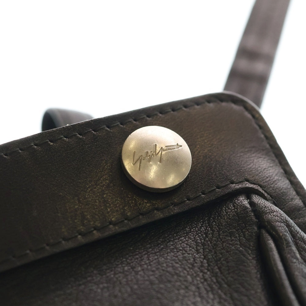 Yohji Yamamoto POUR HOMME(ヨウジヤマモト プールオム) 2way MEDICINE BAG ショルダー バッグ ブラック レディース