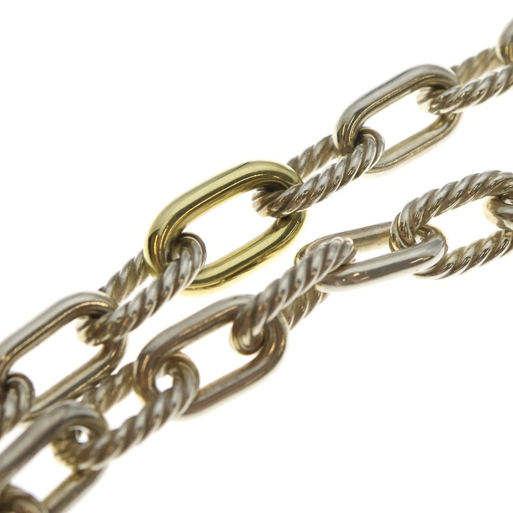 David Yurman(デヴィッドヤーマン) コンビ チェーン ネックレス シルバー/ゴールド