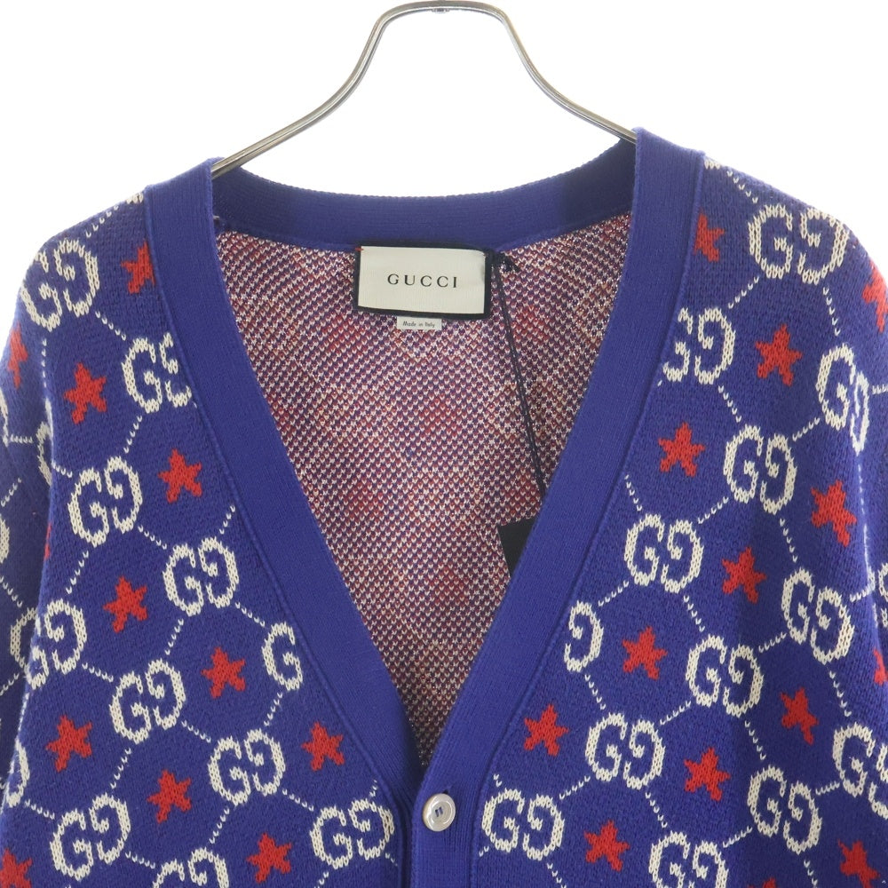 GUCCI(グッチ) Gスター コットンカーディガン ブルー